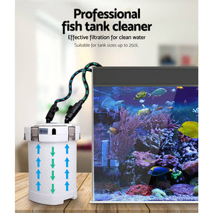 Giantz Aquarium External Canister Filter Aqua Fish Water Tank Sponge Pond 1250L Aus