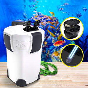 Aquarium External Canister Filter Aqua Fish Tank UV Light with Media Kit 1850L/H Aus