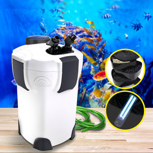 Aquarium External Canister Filter Aqua Fish Tank UV Light with Media Kit 2400L/H Aus