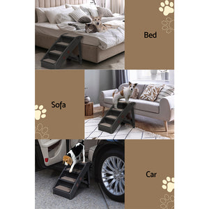 3.2 i.Pet Dog Ramp For Bed Sofa Car Pet Steps Stairs Ladder Indoor Foldable Portable