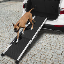 Load image into Gallery viewer, 2 i.Pet Deluxe Aluminium Foldable Dog Pet Ramp - Black Aus