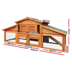 Gardeon 2 Storey Wooden Hutch Aus