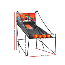 Load image into Gallery viewer, Arcade Basketball Game Double shooting Electronic Scoring Folding Outdoor Kids