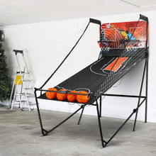 Load image into Gallery viewer, Arcade Basketball Game Double shooting Electronic Scoring Folding Outdoor Kids