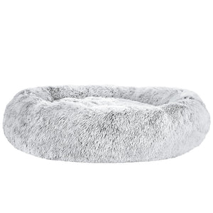 Pet Bed Dog Cat Calming Bed Extra Large 110cm Charcoal Sleeping Comfy Washable