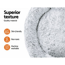 Load image into Gallery viewer, Pet Bed Dog Cat Calming Bed Extra Large 110cm Charcoal Sleeping Comfy Washable