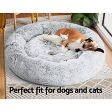 Load image into Gallery viewer, Pet Bed Dog Cat Calming Bed Extra Large 110cm Charcoal Sleeping Comfy Washable