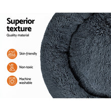 Load image into Gallery viewer, Pet Bed Dog Cat Calming Bed Extra Large 110cm Dark Grey Sleeping Comfy Washable