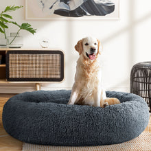 Load image into Gallery viewer, Pet Bed Dog Cat Calming Bed Extra Large 110cm Dark Grey Sleeping Comfy Washable