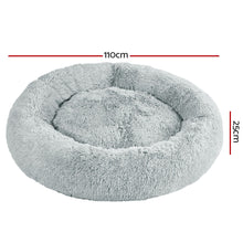 Load image into Gallery viewer, Pet Bed Dog Cat Calming Bed Extra Large 110cm Light Grey Sleeping Comfy Washable