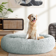 Load image into Gallery viewer, Pet Bed Dog Cat Calming Bed Extra Large 110cm Light Grey Sleeping Comfy Washable