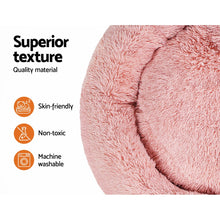 Load image into Gallery viewer, Pet Bed Dog Cat Calming Bed Extra Large 110cm Pink Sleeping Comfy Washable