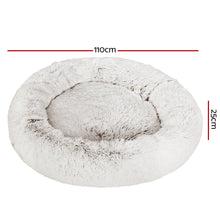 Load image into Gallery viewer, Pet Bed Dog Cat Calming Bed Extra Large 110cm White Sleeping Comfy Washable