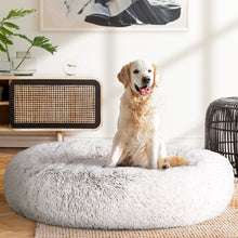 Load image into Gallery viewer, Pet Bed Dog Cat Calming Bed Extra Large 110cm White Sleeping Comfy Washable