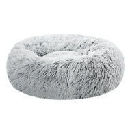 Pet Bed Dog Cat Calming Bed Small 60cm Charcoal Sleeping Comfy Cave Washable