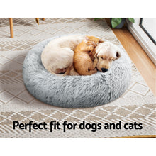 Load image into Gallery viewer, Pet Bed Dog Cat Calming Bed Small 60cm Charcoal Sleeping Comfy Cave Washable