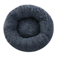 Load image into Gallery viewer, Pet Bed Dog Cat Calming Bed Small 60cm Dark Grey Sleeping Comfy Cave Washable