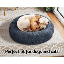 Load image into Gallery viewer, Pet Bed Dog Cat Calming Bed Small 60cm Dark Grey Sleeping Comfy Cave Washable