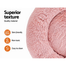 Load image into Gallery viewer, Pet Bed Dog Cat Calming Bed Small 60cm Pink Sleeping Comfy Cave Washable