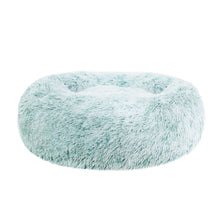 Load image into Gallery viewer, Pet Bed Dog Cat Calming Bed Small 60cm Teal Sleeping Comfy Cave Washable