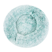 Load image into Gallery viewer, Pet Bed Dog Cat Calming Bed Small 60cm Teal Sleeping Comfy Cave Washable