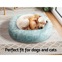 Load image into Gallery viewer, Pet Bed Dog Cat Calming Bed Small 60cm Teal Sleeping Comfy Cave Washable