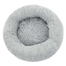 Load image into Gallery viewer, Pet Bed Dog Cat Calming Bed Medium 75cm Light Grey Sleeping Comfy Cave Washable