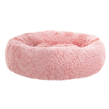 Load image into Gallery viewer, Pet Bed Dog Cat Calming Bed Medium 75cm Pink Sleeping Comfy Cave Washable