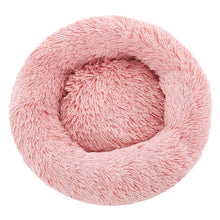 Load image into Gallery viewer, Pet Bed Dog Cat Calming Bed Medium 75cm Pink Sleeping Comfy Cave Washable