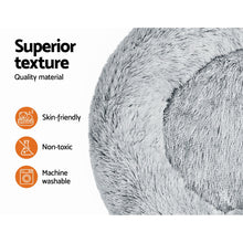 Load image into Gallery viewer, Pet Bed Dog Cat Calming Bed Large 90cm Charcoal Sleeping Comfy Cave Washable