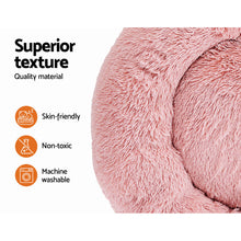 Load image into Gallery viewer, Pet Bed Dog Cat Calming Bed Large 90cm Pink Sleeping Comfy Cave Washable