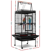 Load image into Gallery viewer, i.Pet Pet Bird Cage with Perch - Black Aus