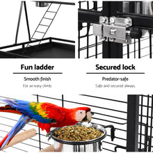 Load image into Gallery viewer, i.Pet Pet Bird Cage with Perch - Black Aus