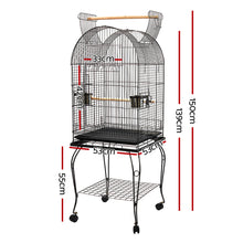 Load image into Gallery viewer, i.Pet Large Bird Cage with Perch - Black Aus