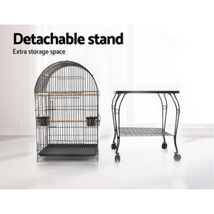 i.Pet Large Bird Cage with Perch - Black Aus