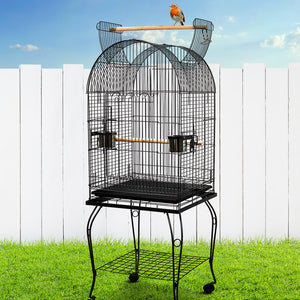 i.Pet Large Bird Cage with Perch - Black Aus