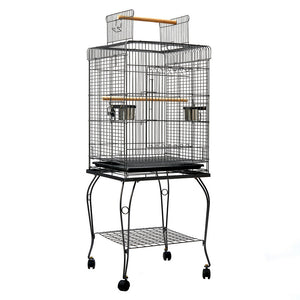 i.Pet Large Bird Cage with Perch - Black Aus