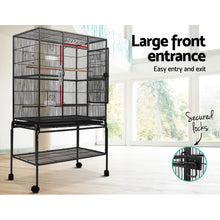 Load image into Gallery viewer, i.Pet Bird Cage Pet Cages Aviary 137CM Large Travel Stand Budgie Parrot Toys Aus