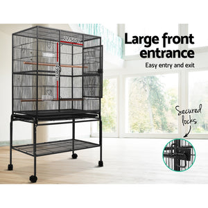 i.Pet Bird Cage Pet Cages Aviary 137CM Large Travel Stand Budgie Parrot Toys Aus