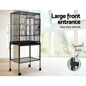 i.Pet Bird Cage Pet Cages Aviary 144CM Large Travel Stand Budgie Parrot Toys Aus