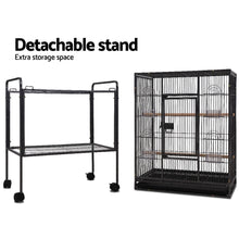 Load image into Gallery viewer, i.Pet Bird Cage Pet Cages Aviary 144CM Large Travel Stand Budgie Parrot Toys Aus