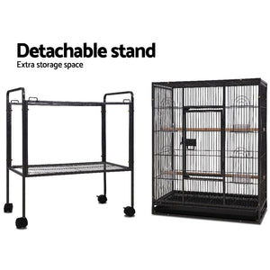 i.Pet Bird Cage Pet Cages Aviary 144CM Large Travel Stand Budgie Parrot Toys Aus