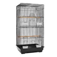 i.Pet Medium Bird Cage with Perch - Black Aus