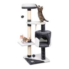 Load image into Gallery viewer, i.Pet Cat Tree 112cm Trees Scratching Post Scratcher Tower Condo House Furniture Wood Aus