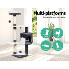 Load image into Gallery viewer, i.Pet Cat Tree 112cm Trees Scratching Post Scratcher Tower Condo House Furniture Wood Aus