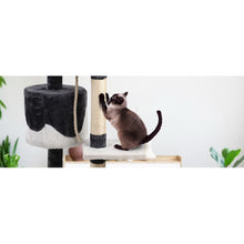 Load image into Gallery viewer, i.Pet Cat Tree 112cm Trees Scratching Post Scratcher Tower Condo House Furniture Wood Aus