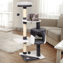 Load image into Gallery viewer, i.Pet Cat Tree 112cm Trees Scratching Post Scratcher Tower Condo House Furniture Wood Aus