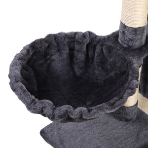 5 i.Pet Cat Tree 120cm Trees Scratching Post Scratcher Tower Condo House Furniture Wood Multi Level Aus