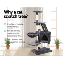 Load image into Gallery viewer, 5 i.Pet Cat Tree 120cm Trees Scratching Post Scratcher Tower Condo House Furniture Wood Multi Level Aus