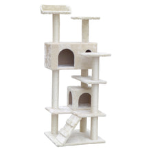 Load image into Gallery viewer, i.Pet Cat Tree 134cm Trees Scratching Post Scratcher Tower Condo House Furniture Wood Beige Aus